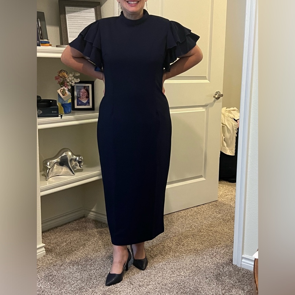 Dark blue party dress